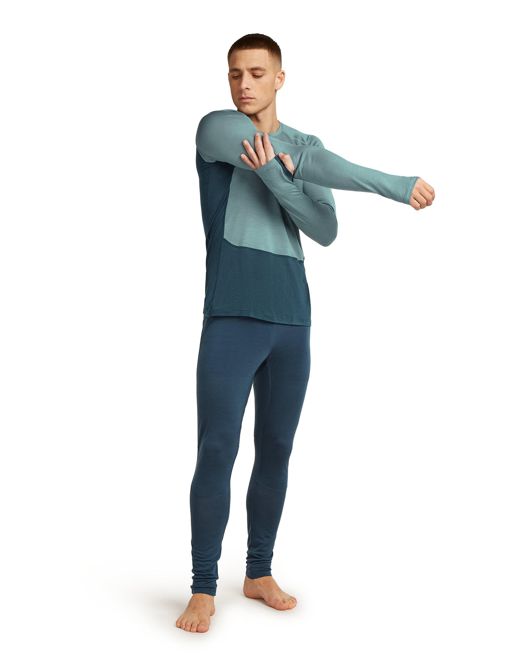 Men's Merino Blend 125 ZoneKnit Long-Sleeve T-Shirt - Blue