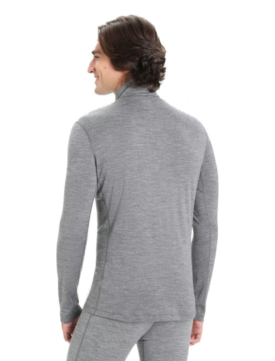 Men's 200 Oasis Long Sleeve Half Zip - Grey