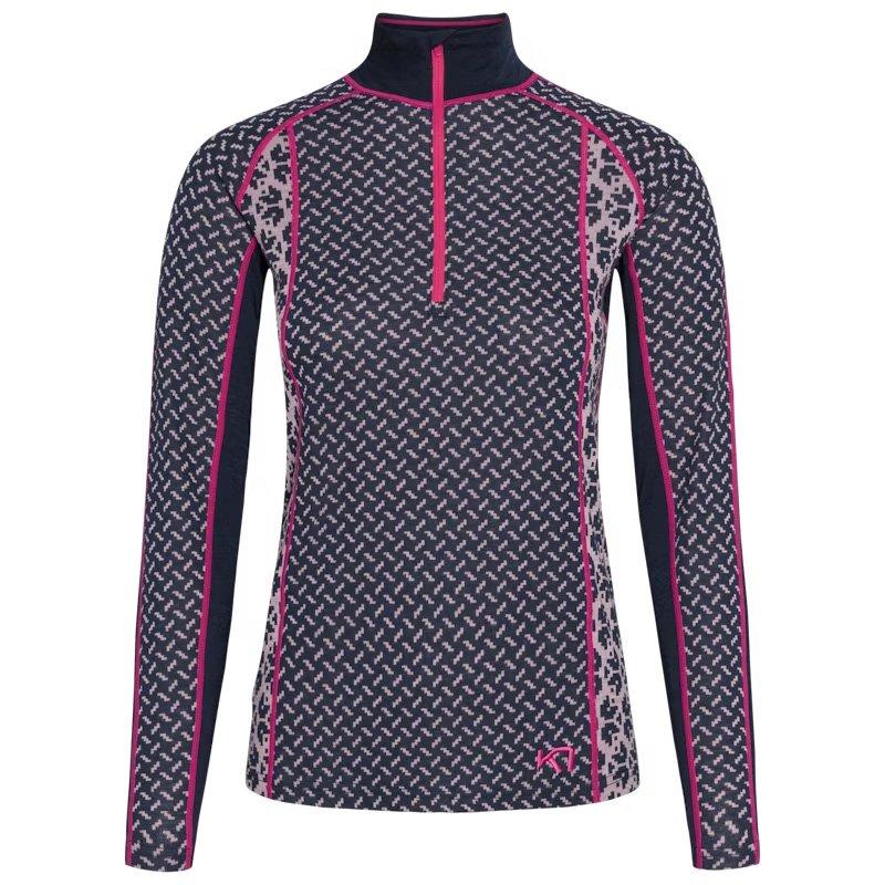 Women's Lekker 1/2 Zip Base Layer Top - Navy