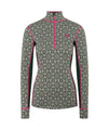 Women's Rose 1/2 Zip Base Layer Top - Green