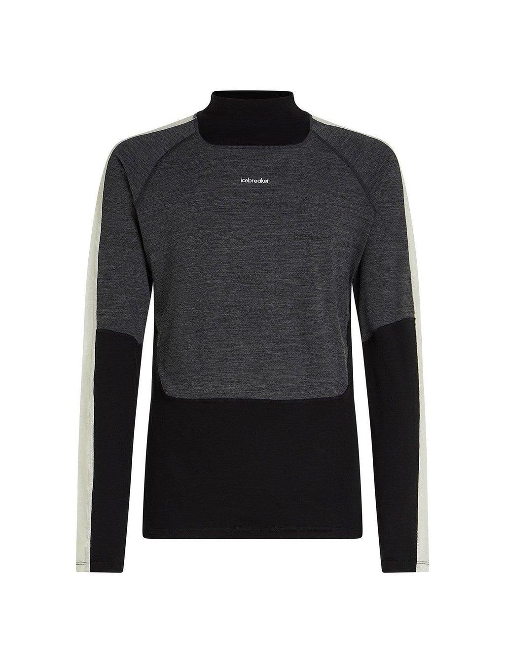 Men's 200 Oasis+ Long-Sleeve High Neck Thermal Top - Black
