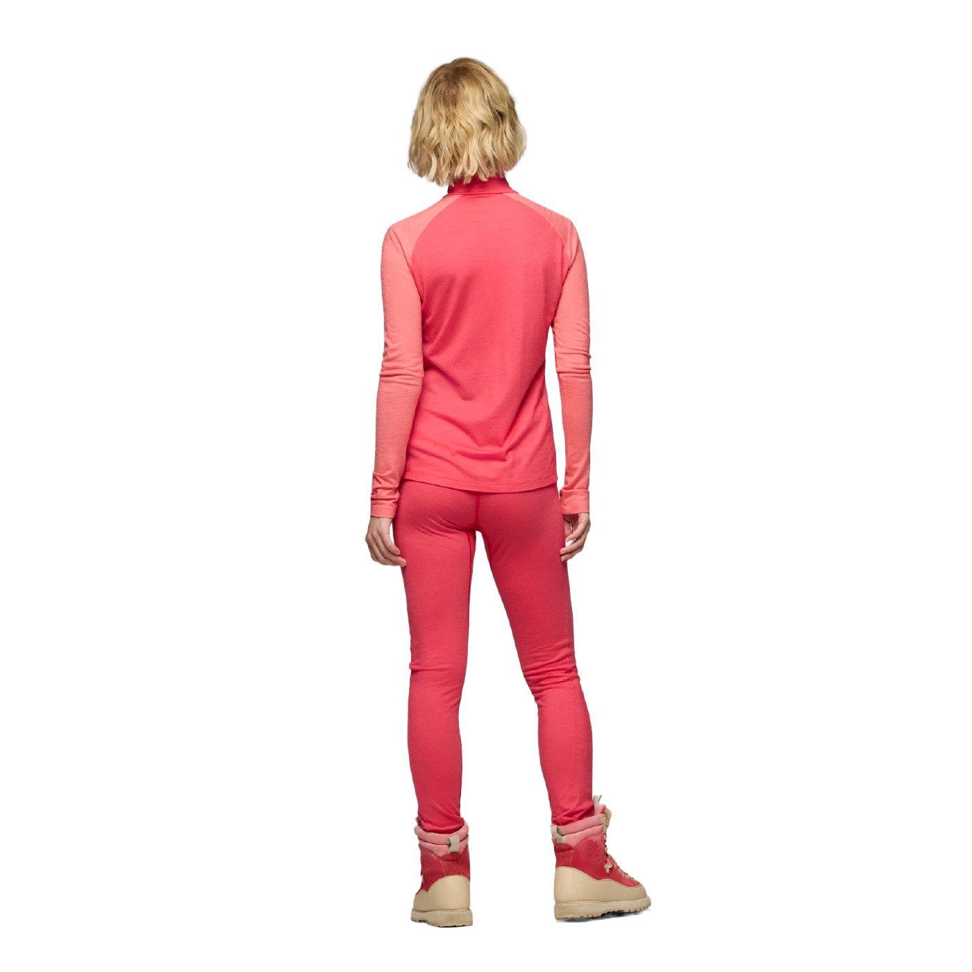 Women's Femund PureUll Zip Neck Base Layer - Pink
