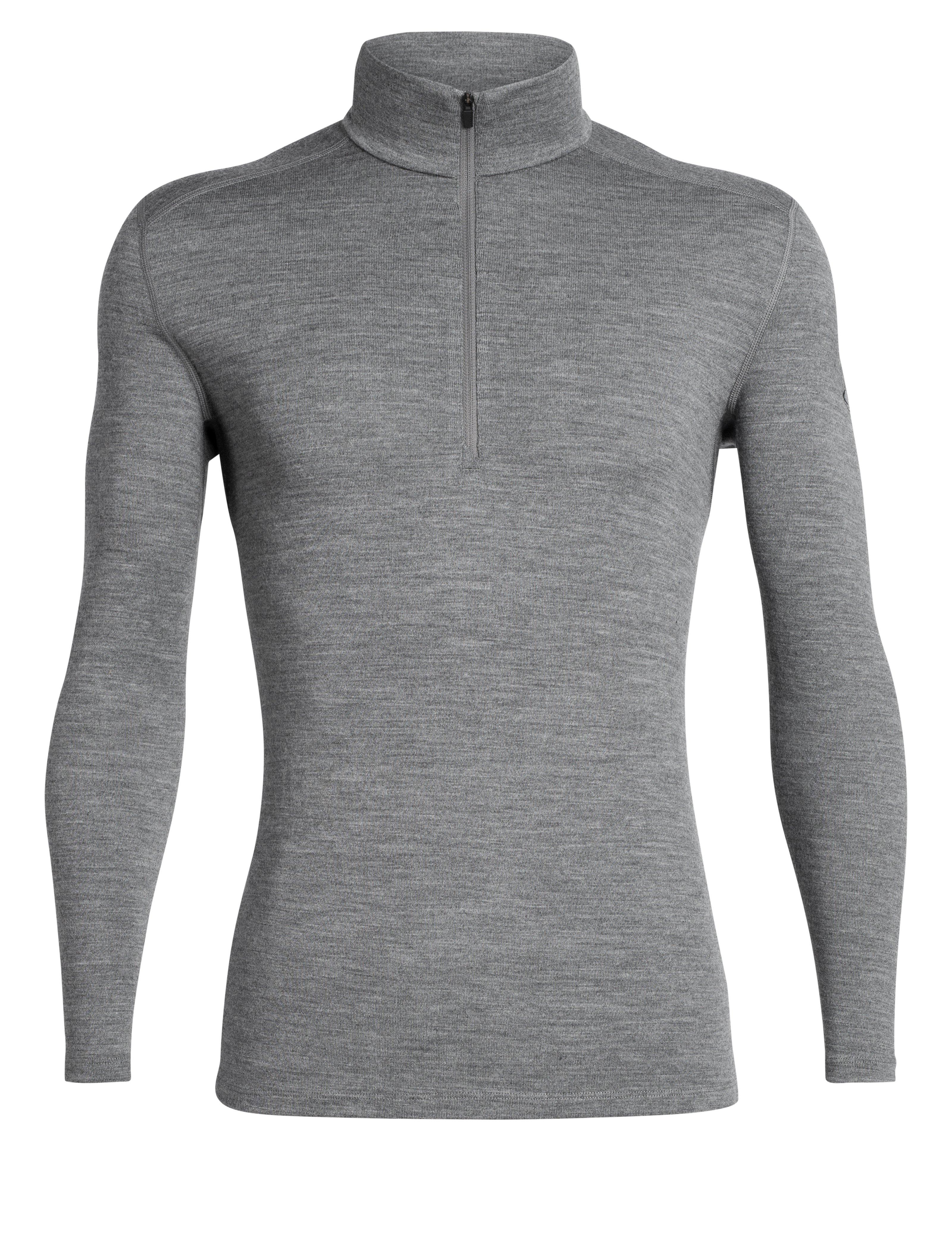 Icebreaker Men's Merino 260 Tech LS 1/2 Zip Top - Grey | Tiso