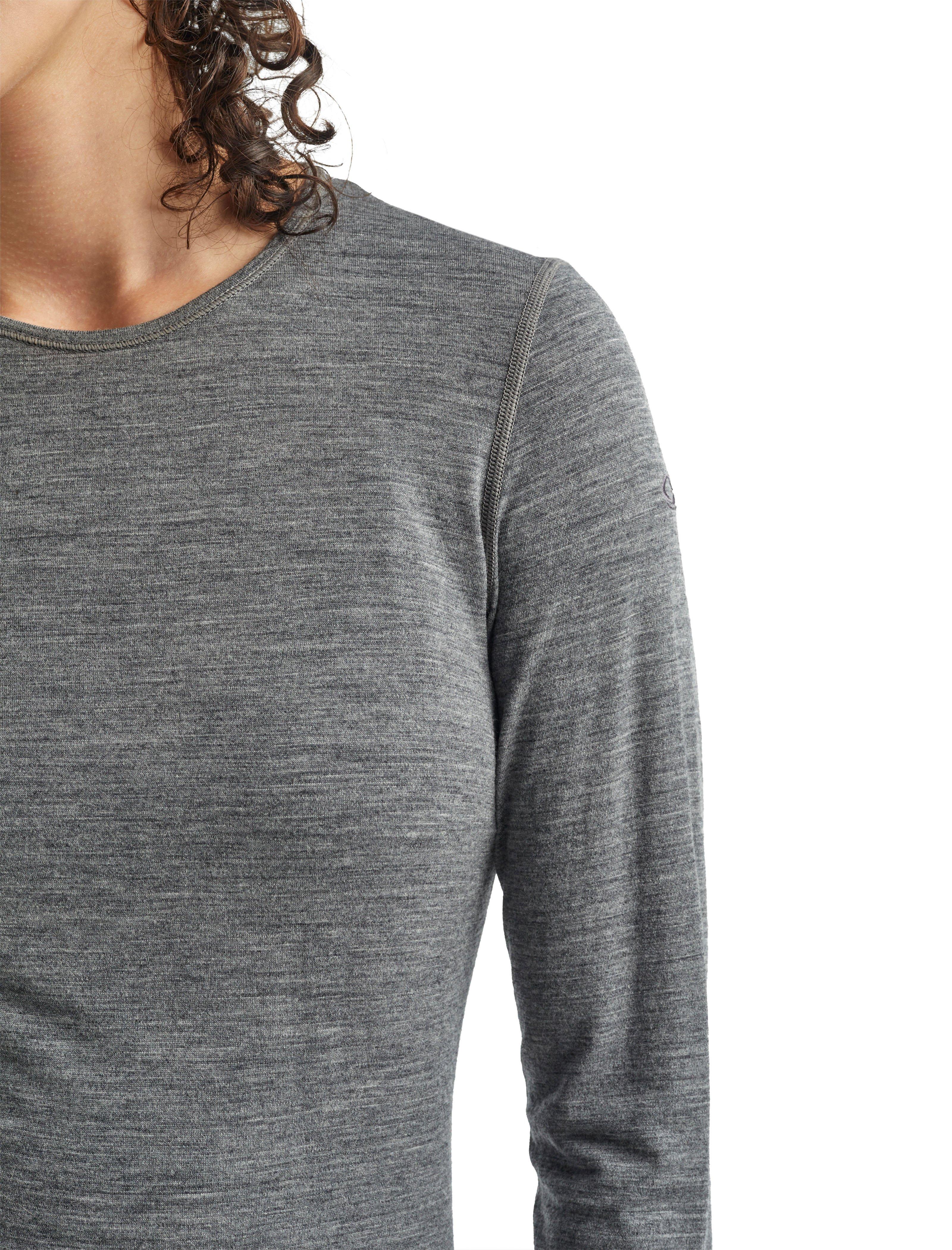 Women's 200 Oasis Long Sleeve Crewe - Gritstone Heather