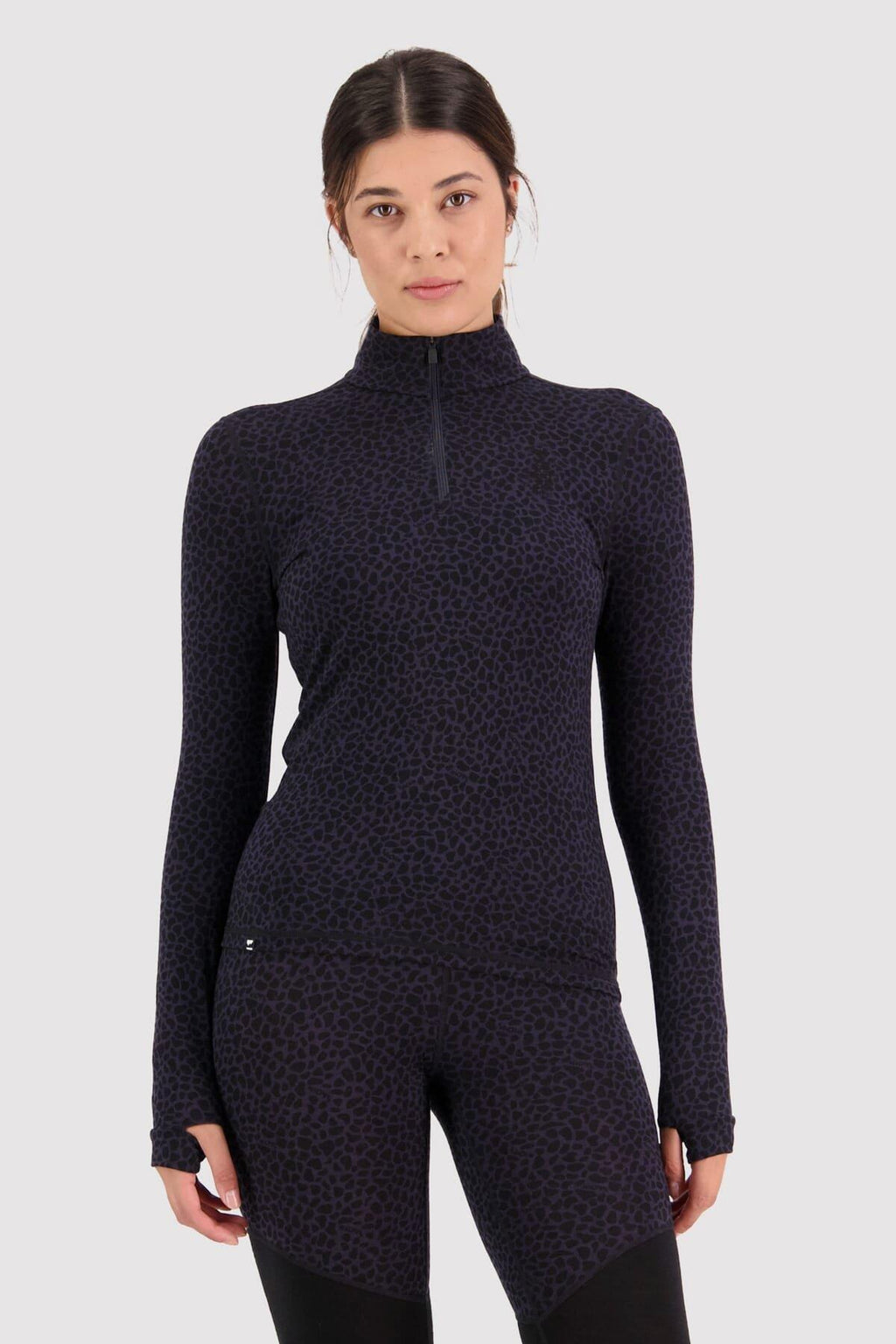 Women's Cascade Merino Flex 200 1/4 Zip - Arctic Leopard