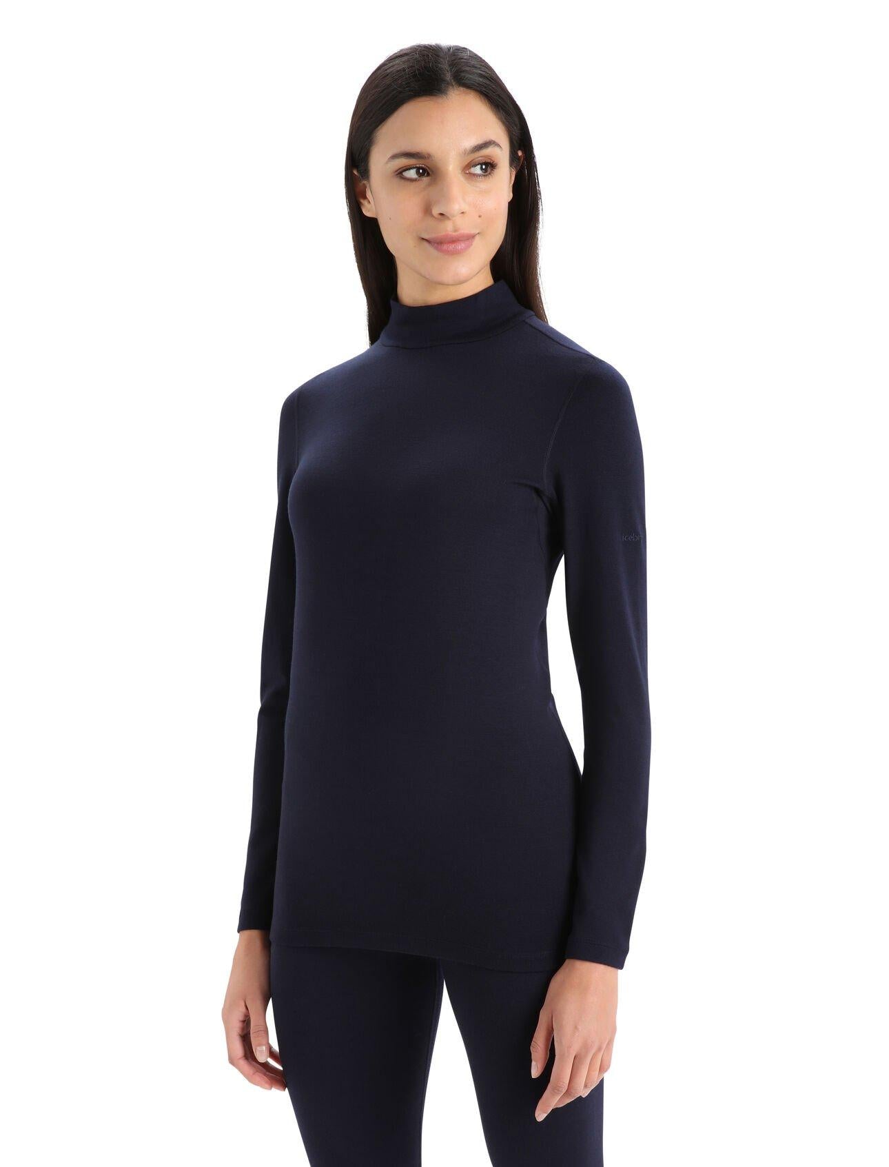 Women's 260 Tech LS Turtleneck - Black