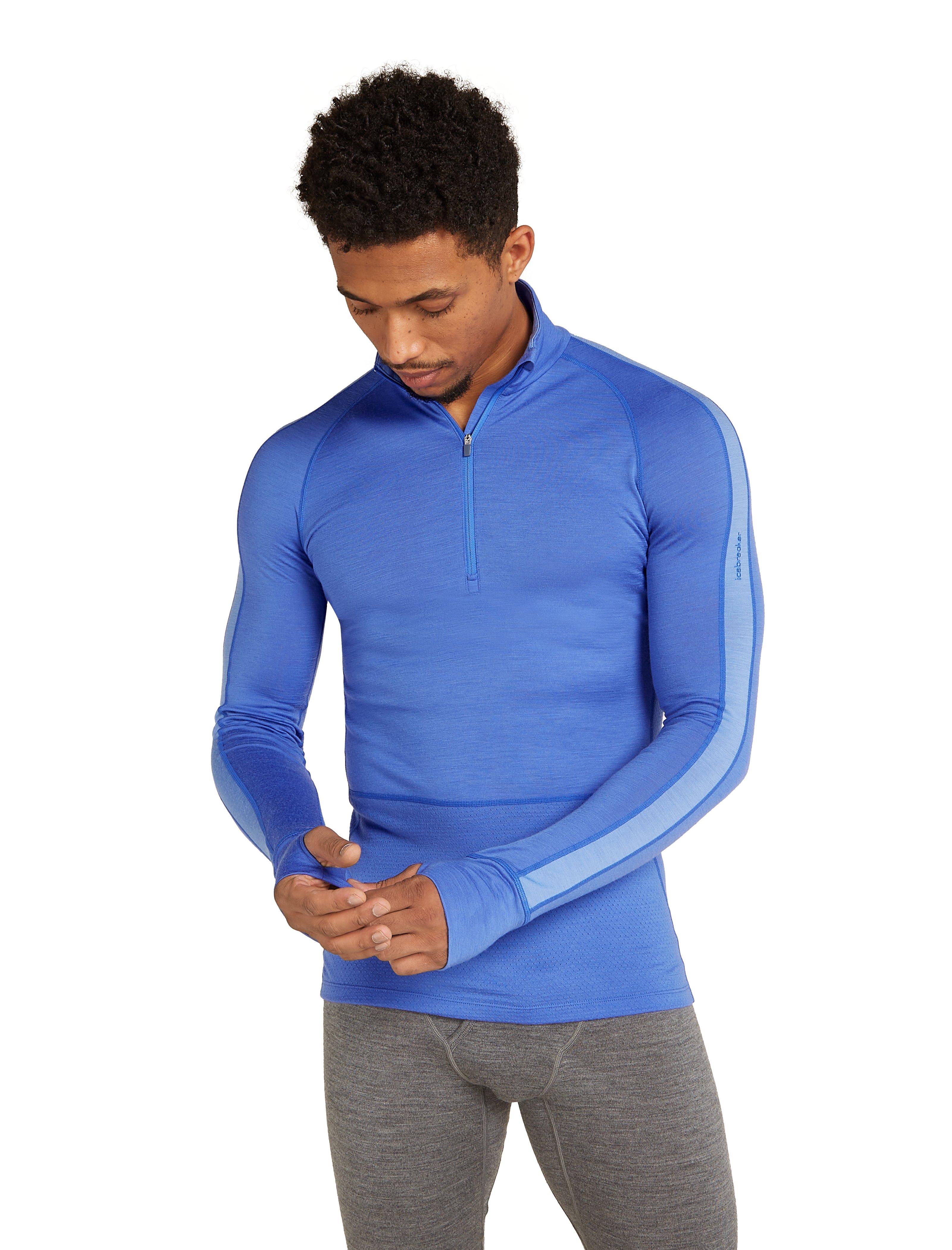 Men's 200 ZoneKnit Long-Sleeve Half Zip - Blue