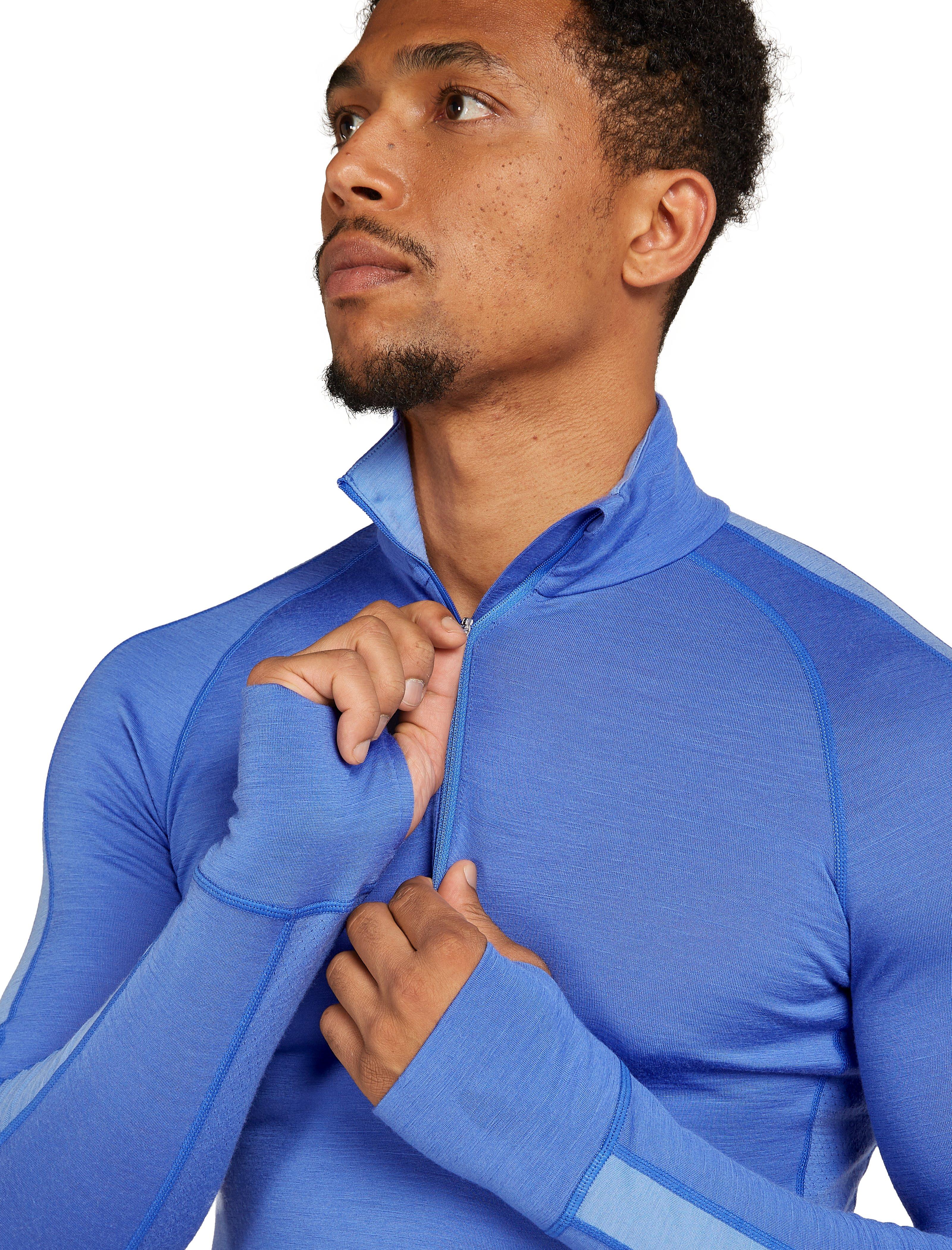 Men's 200 ZoneKnit Long-Sleeve Half Zip - Blue
