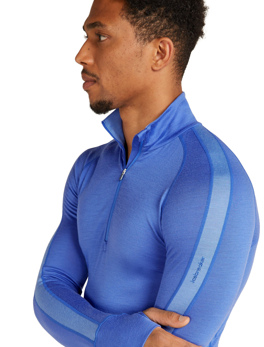 Men's 200 ZoneKnit Long-Sleeve Half Zip - Blue