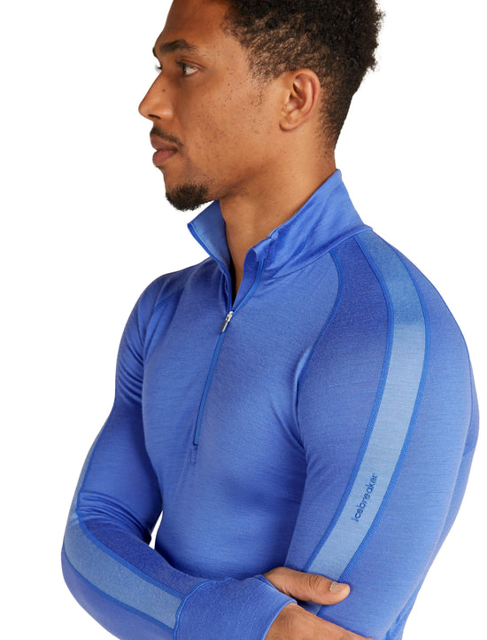 Men's 200 ZoneKnit Long-Sleeve Half Zip - Blue