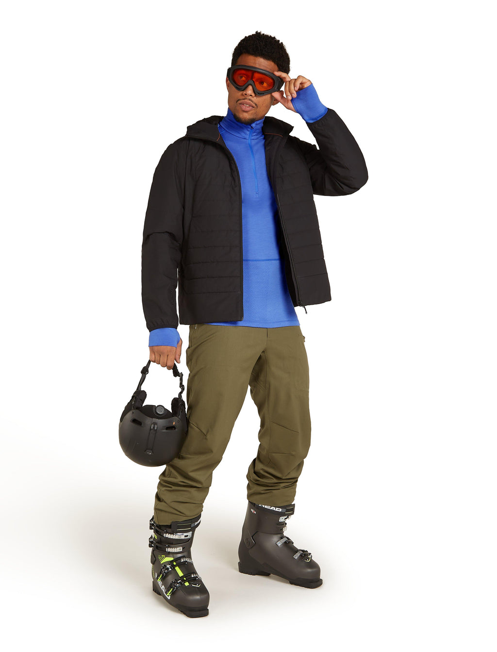 Men's 200 ZoneKnit Long-Sleeve Half Zip - Blue