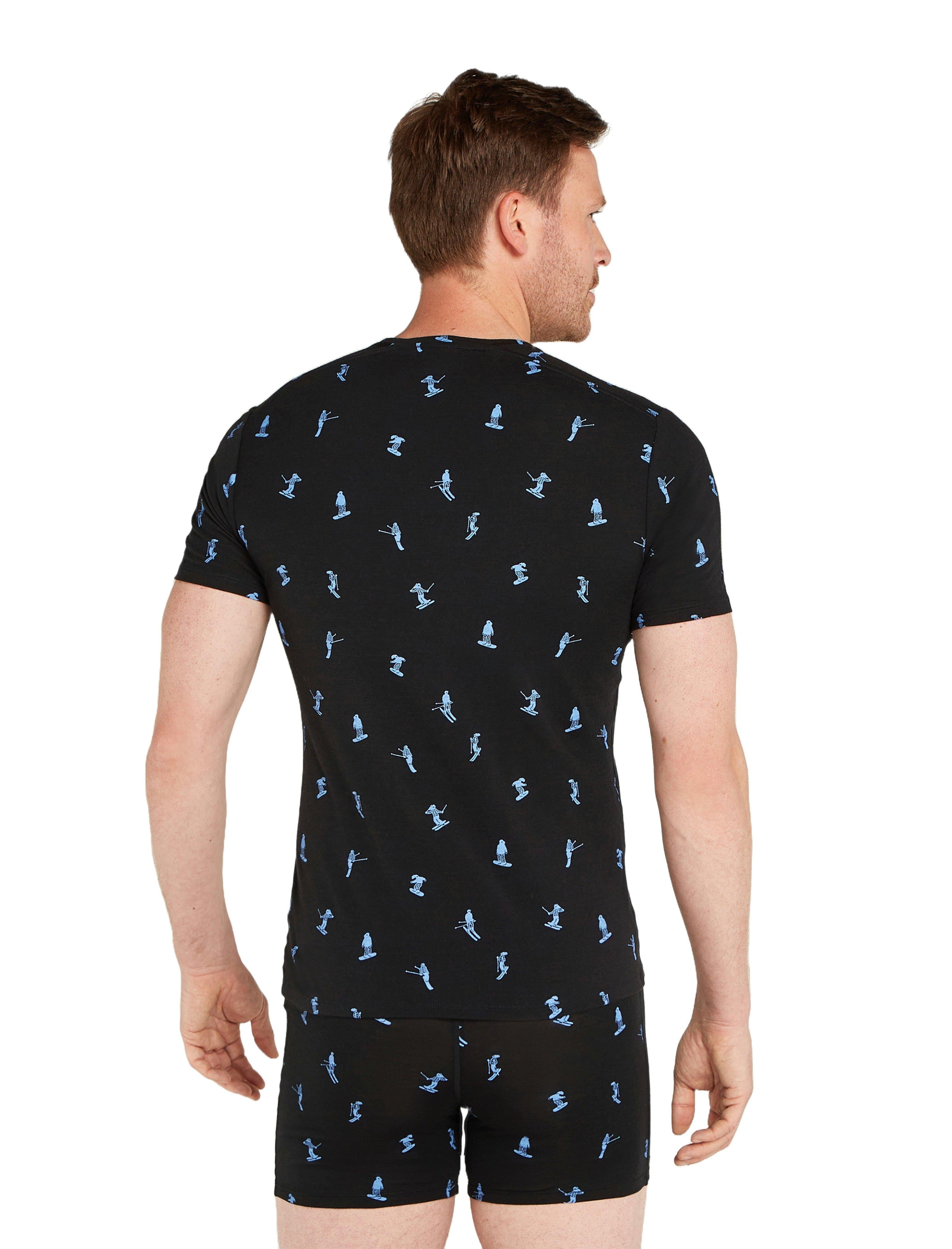 Men's 150 Anatomica Short-Sleeve Base Layer Top - Ski Day / Black