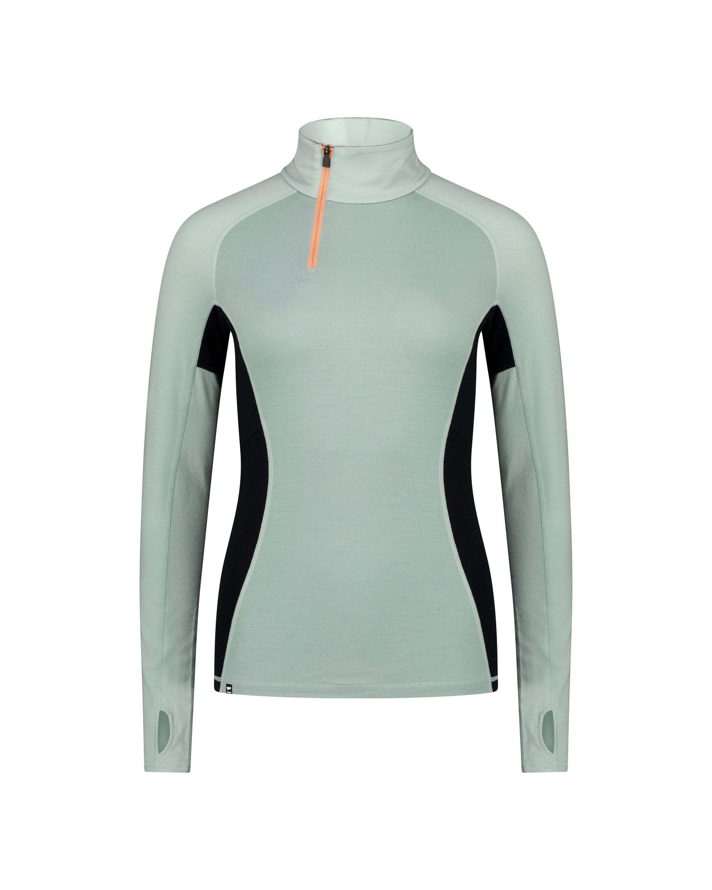 Women's Olympus Merino 1/2 Zip Base Layer - Green