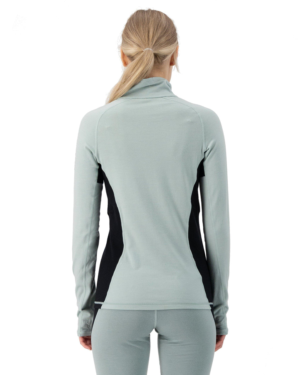 Women's Olympus Merino 1/2 Zip Base Layer - Green
