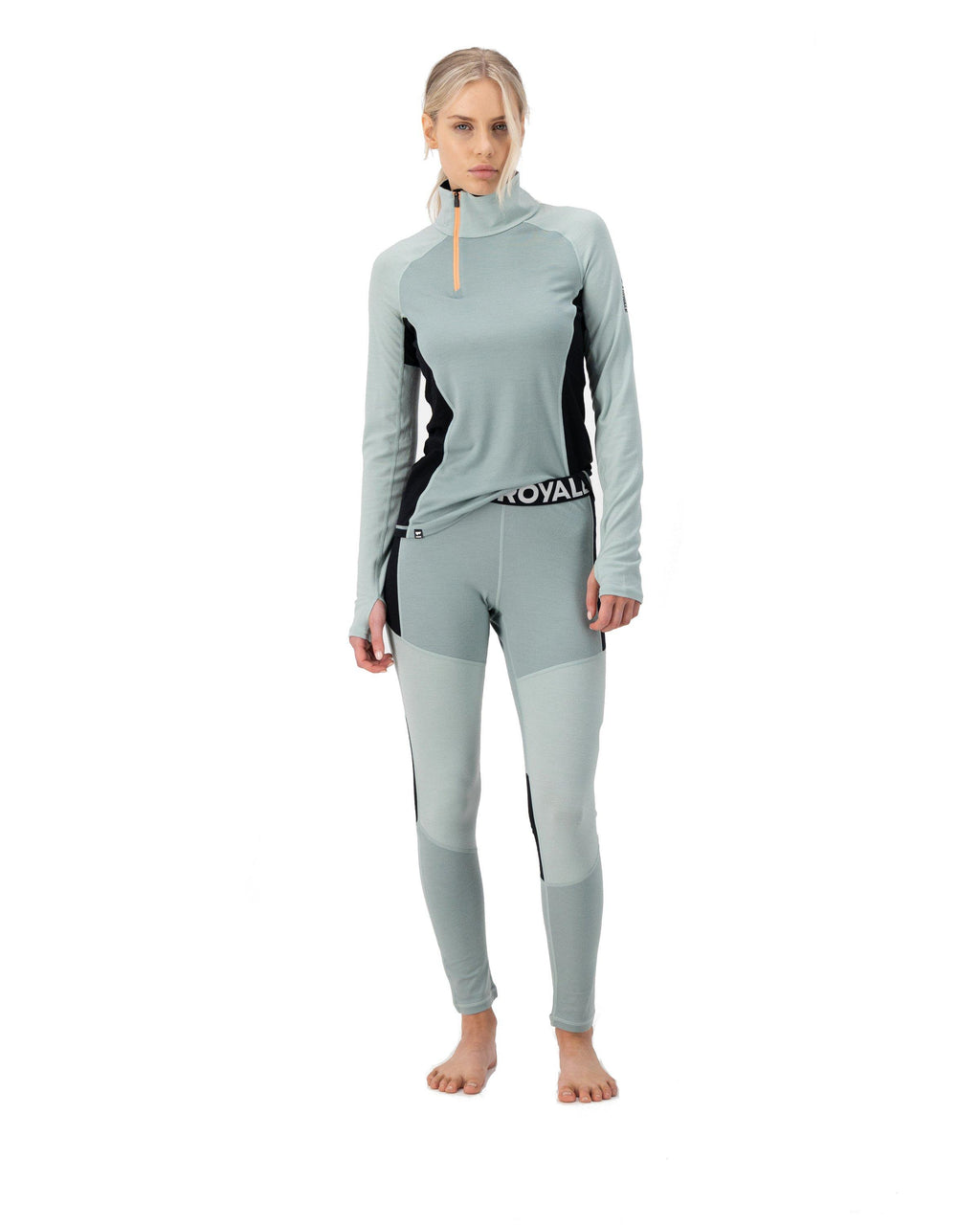 Women's Olympus Merino 1/2 Zip Base Layer - Green