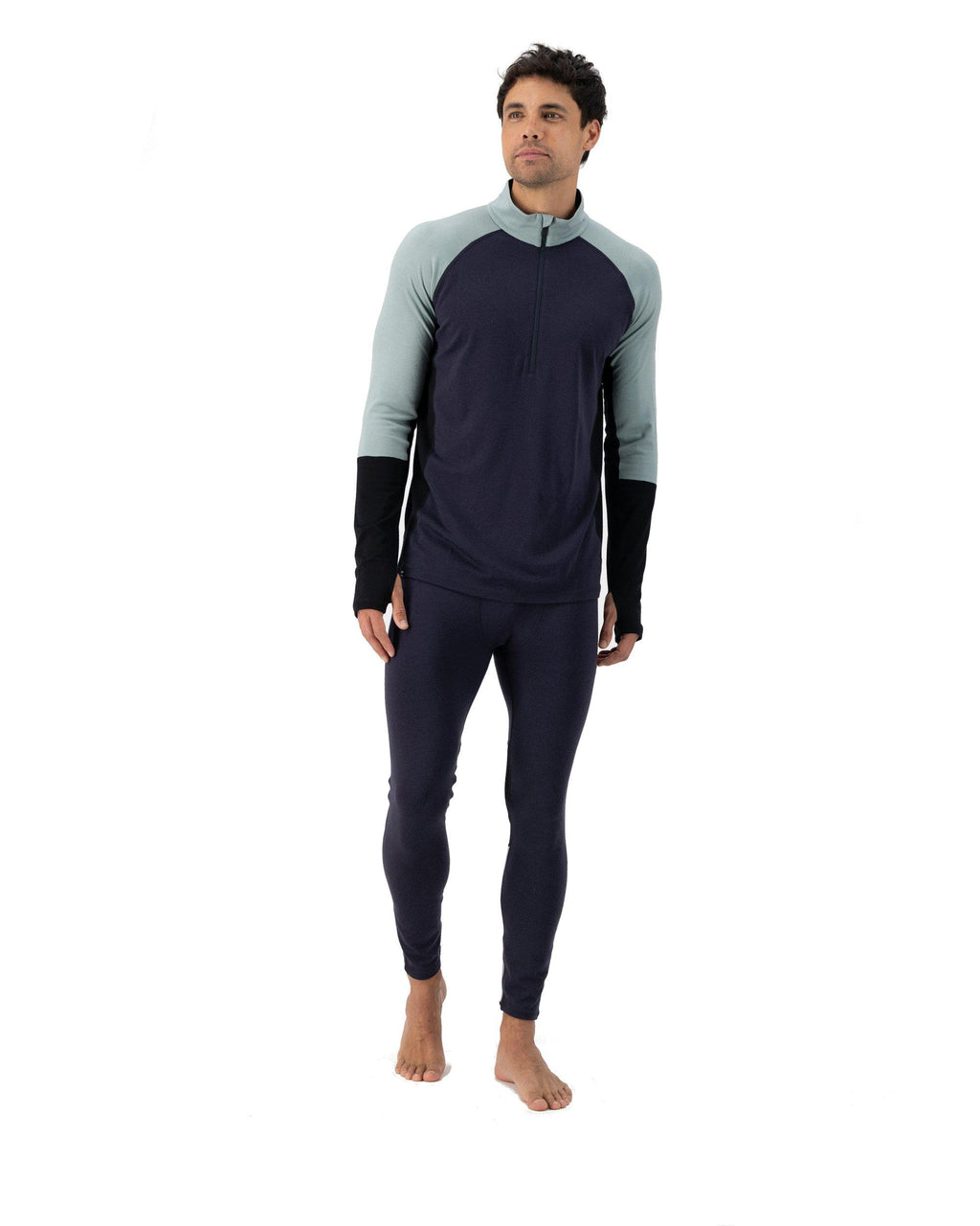 Men's Olympus Merino 1/2 Zip Base Layer - Navy