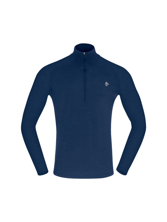 Men's Femund PureUll Zip Neck - Navy