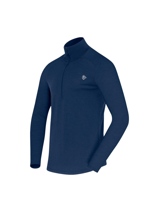 Men's Femund PureUll Zip Neck - Navy
