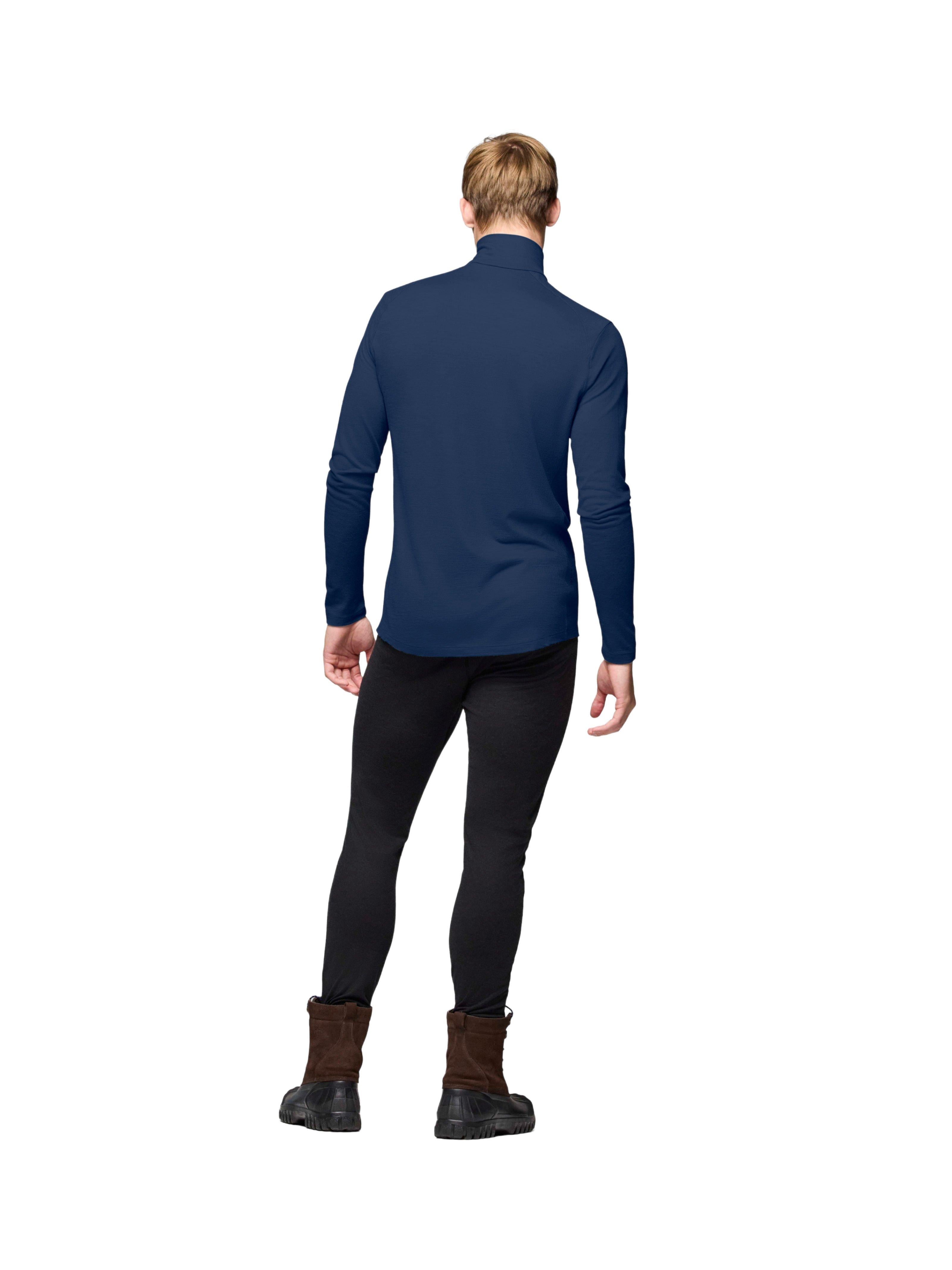Men's Femund PureUll Zip Neck - Navy