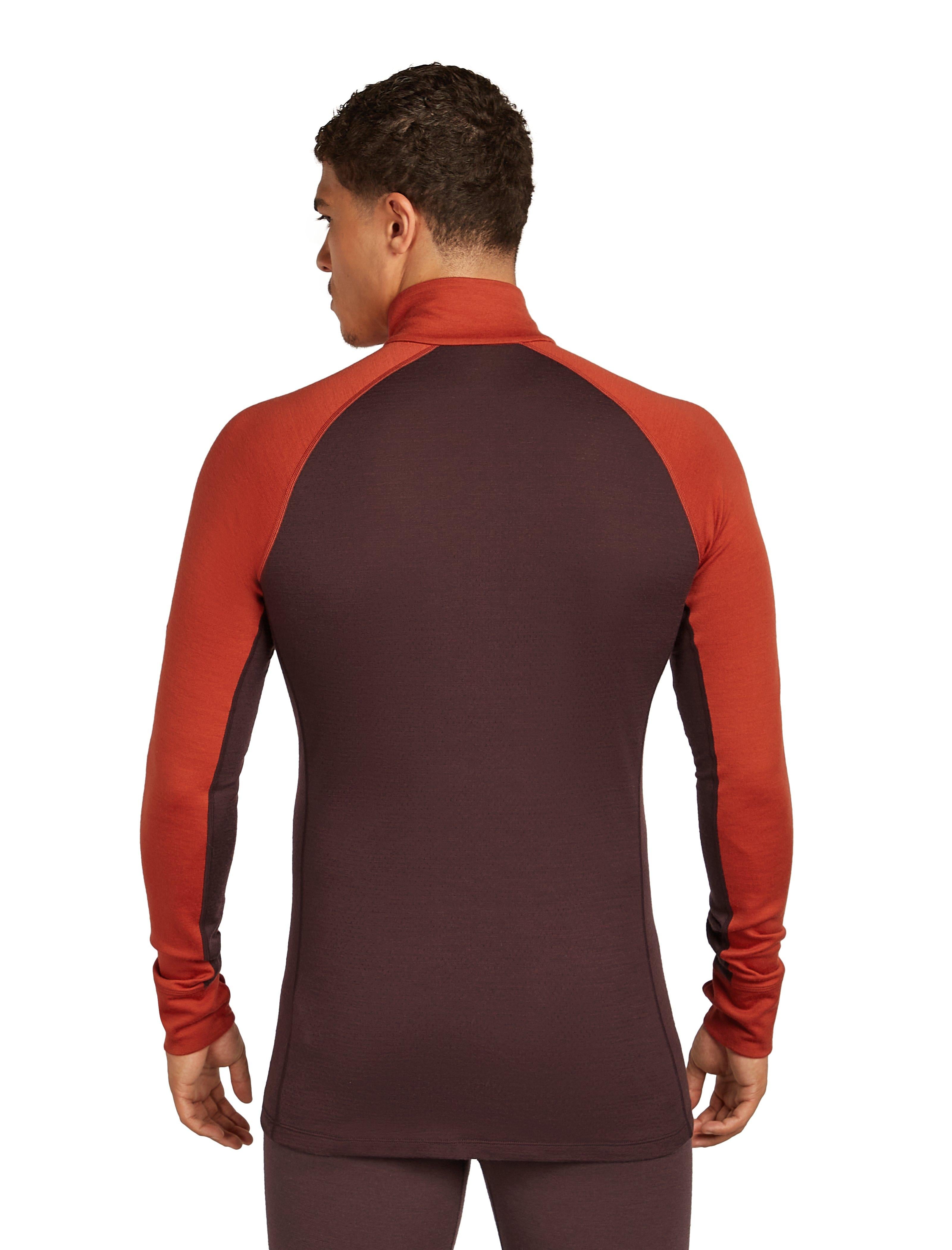 24G ロングスリーブ ニットシャツ【TIBOR/EASY FIT】 Icebreaker Men's 260 Zoneknit Long Sleeve Half Zip - Red | Tiso