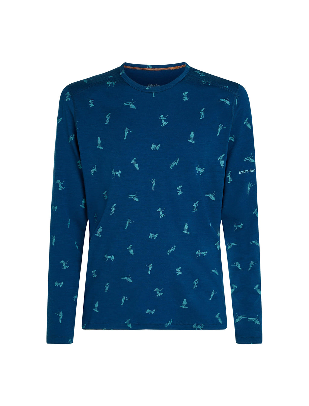 Men's 200 Oasis Long Sleeve Crewe Snow Day - Blue