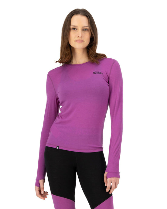 Women's Cascade 200 Merino Long-Sleeve Base Layer Top - Purple