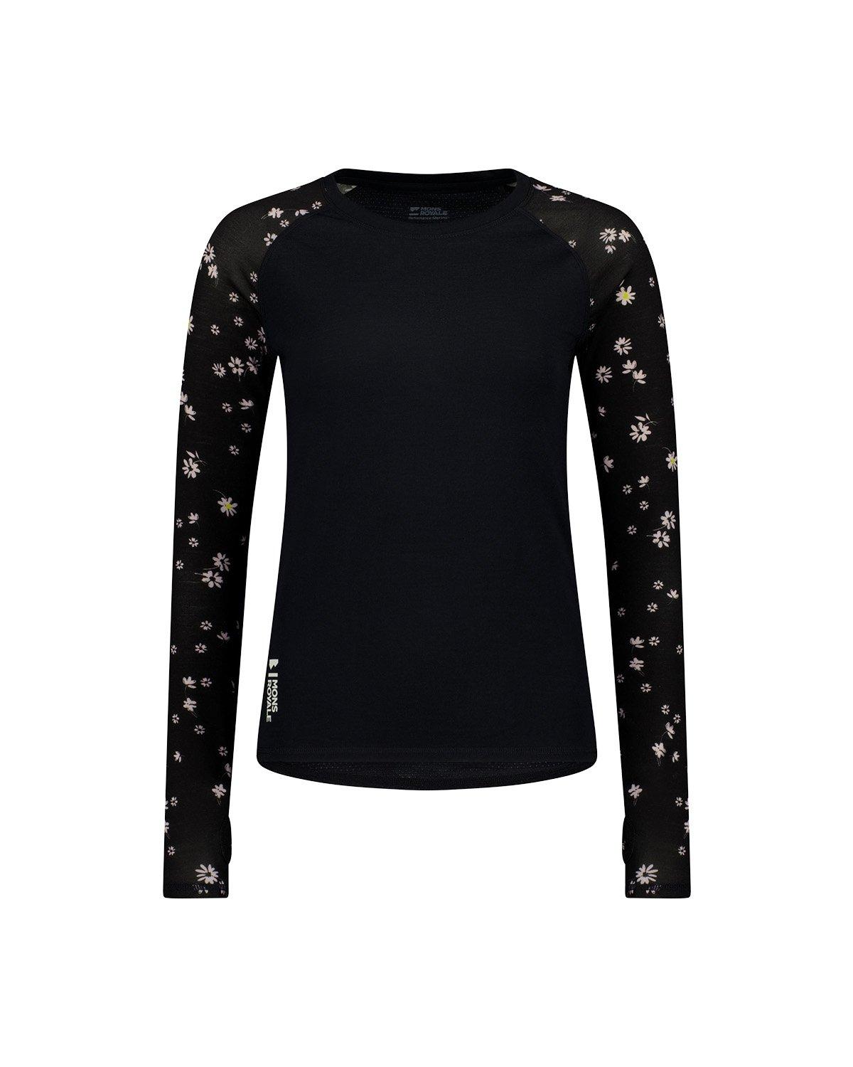 Women's Bella Merino Long-Sleeve Base Layer Top - Black