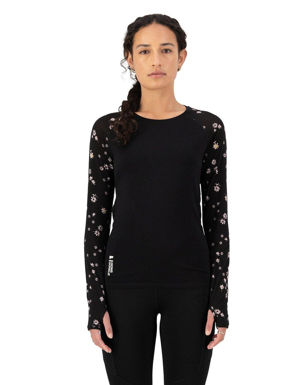 Women's Bella Merino Long-Sleeve Base Layer Top - Black