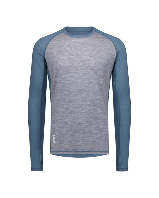 Men's Temple Merino Long-Sleeve Base Layer Top - Blue