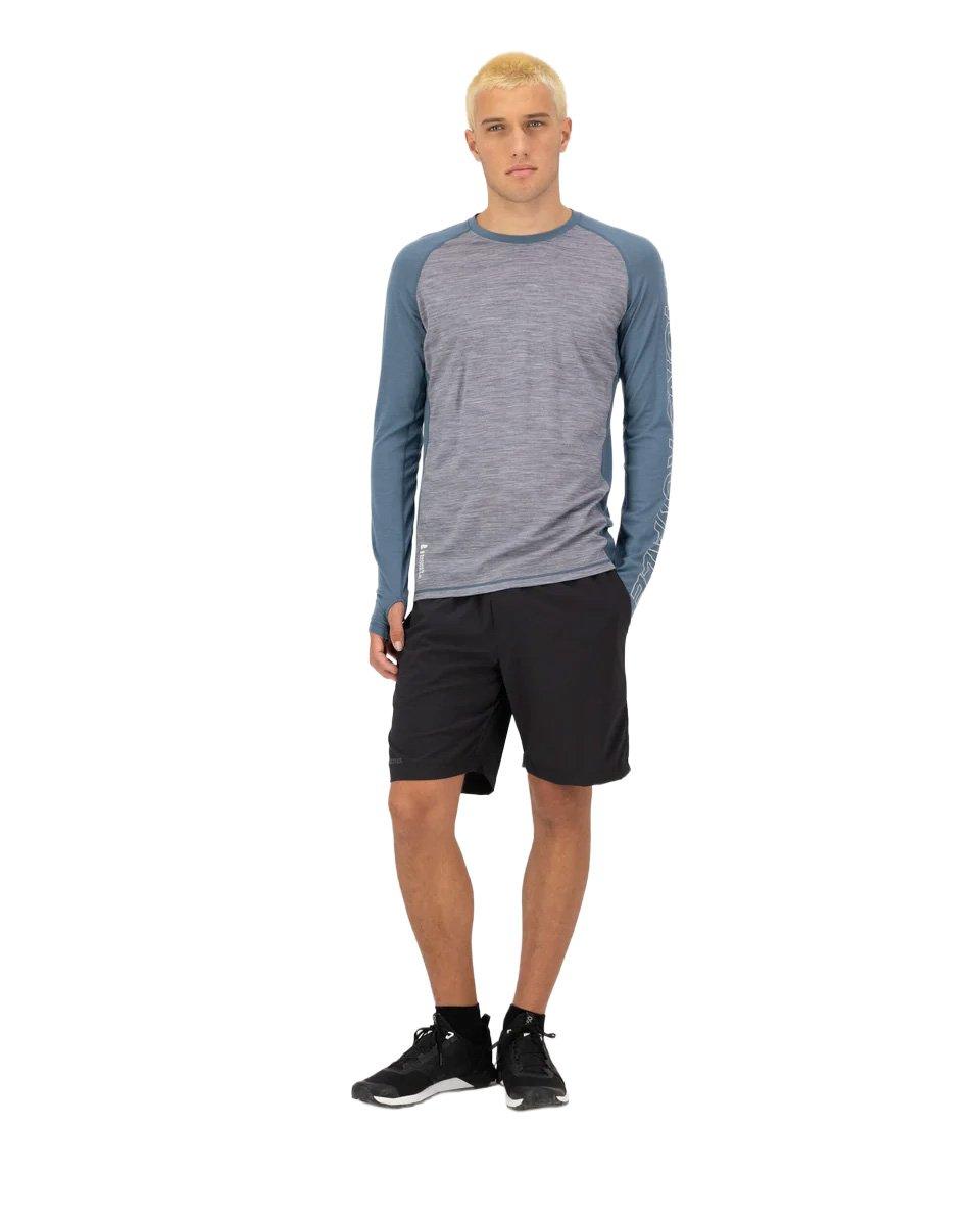 Men's Temple Merino Long-Sleeve Base Layer Top - Blue
