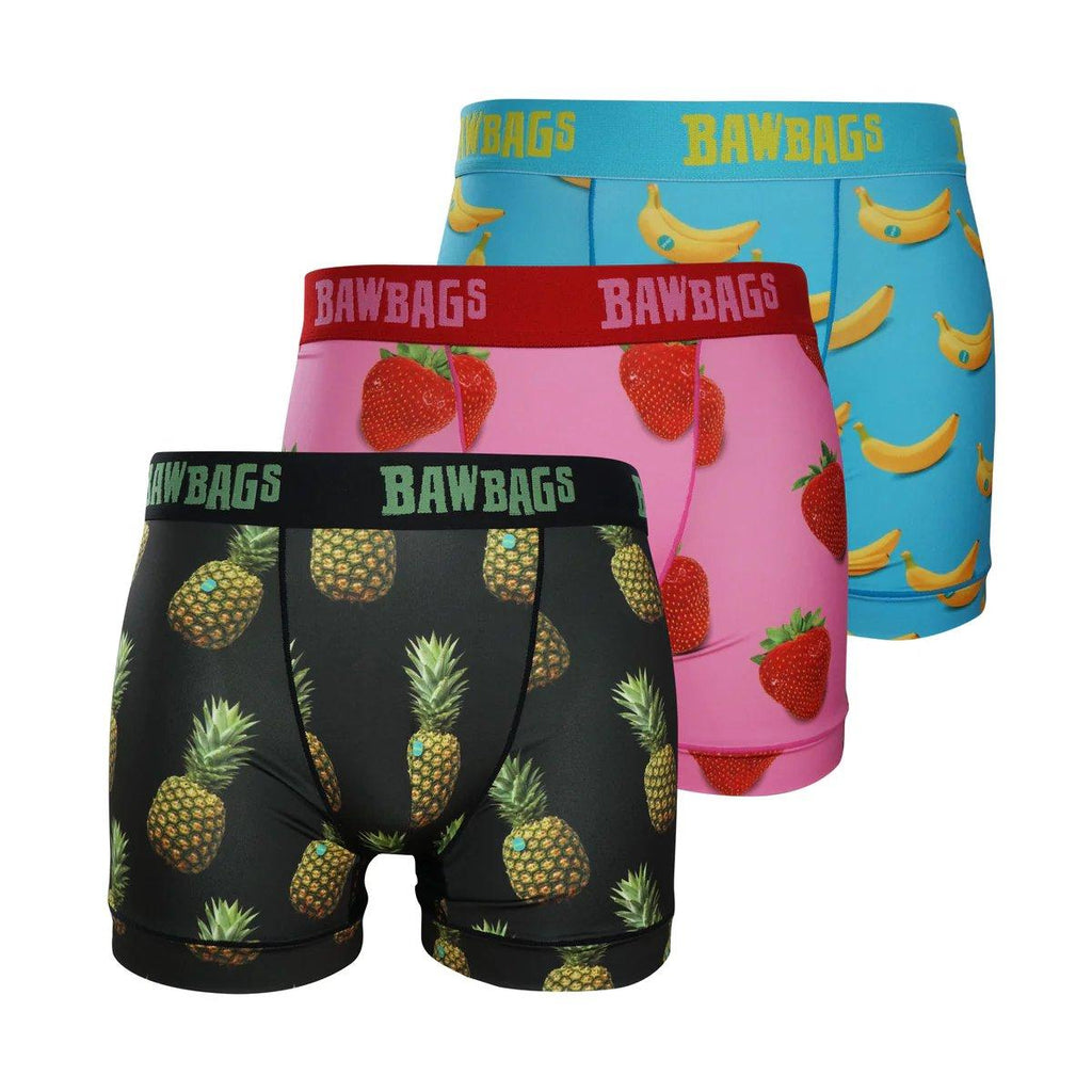 Men's Cool De Sacs Fruit Bowl Boxers - 3 Pack