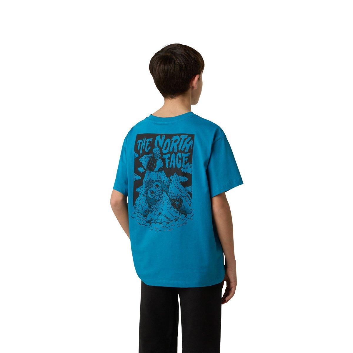 Kids' Sports Pocket Oversized T-Shirt - Blue