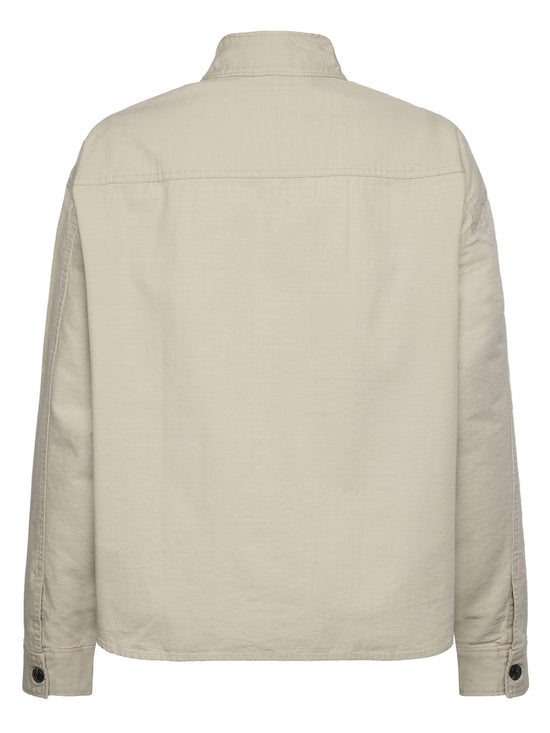 Women's Versatile Slub Overshirt - Cream