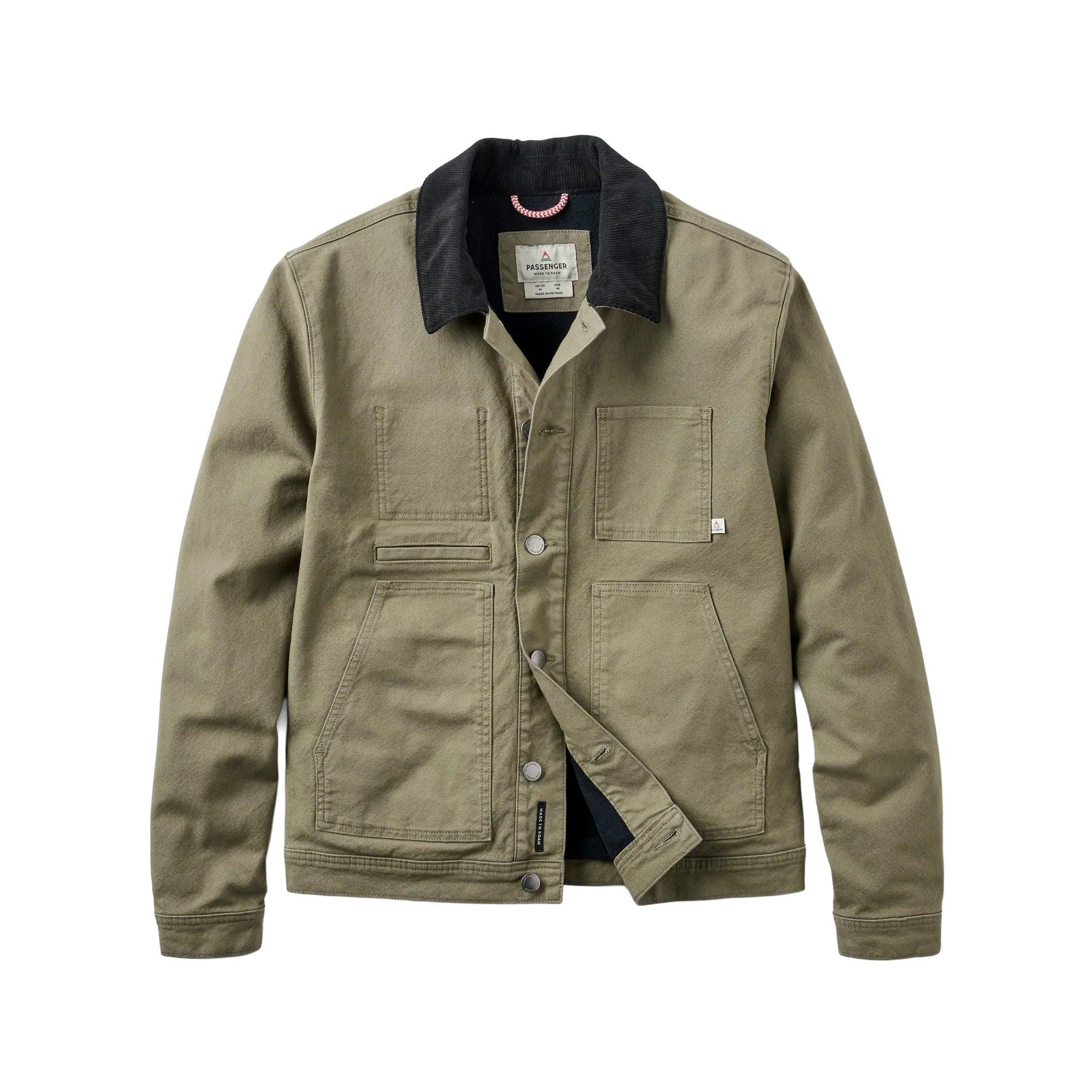 Men's Vantage Lined Cotton Canvas Jacket - Green