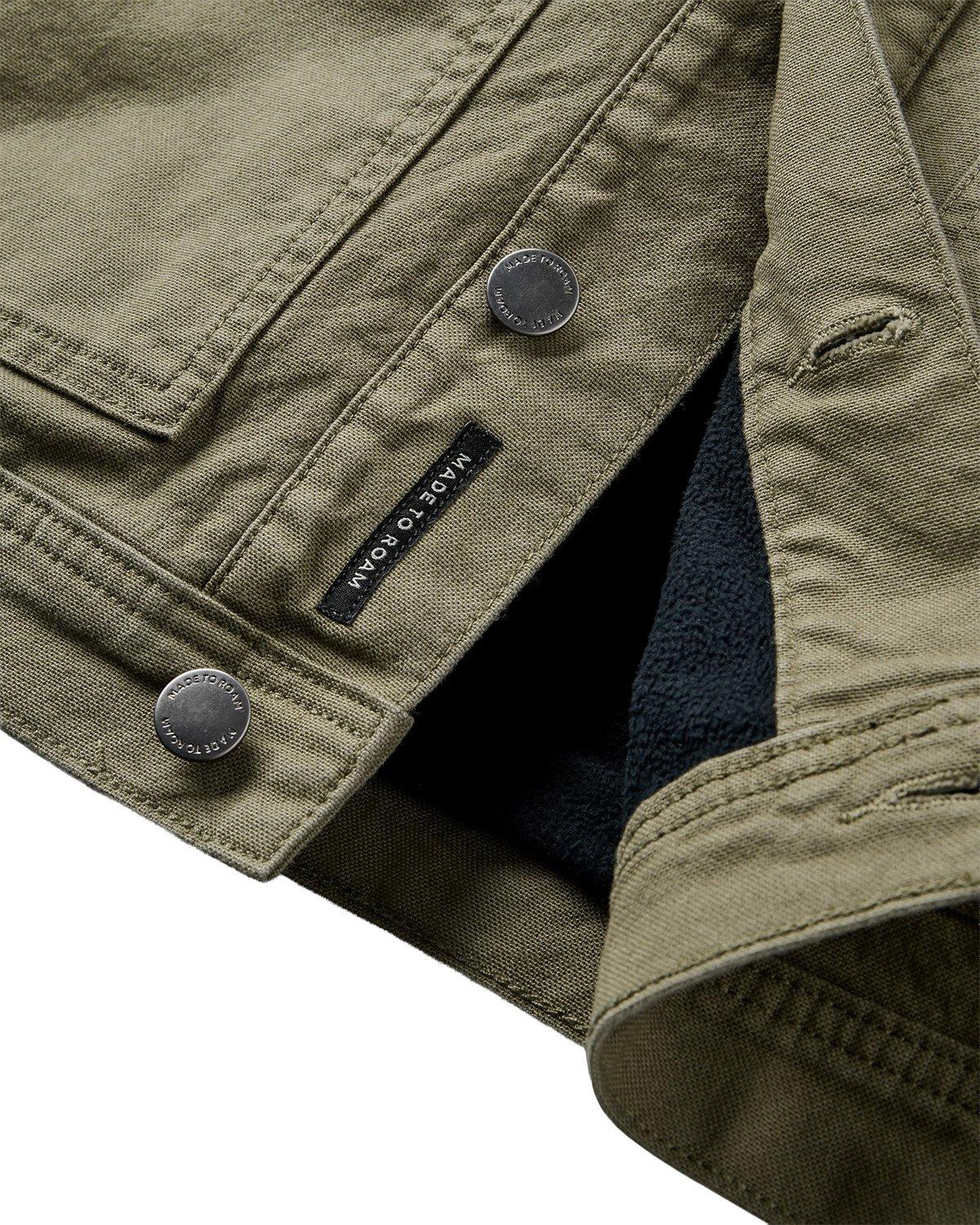 Men's Vantage Lined Cotton Canvas Jacket - Green