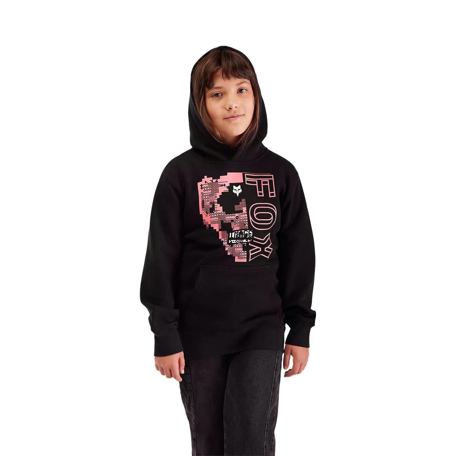 Kids' Image Skull Pullover Hoodie - Black