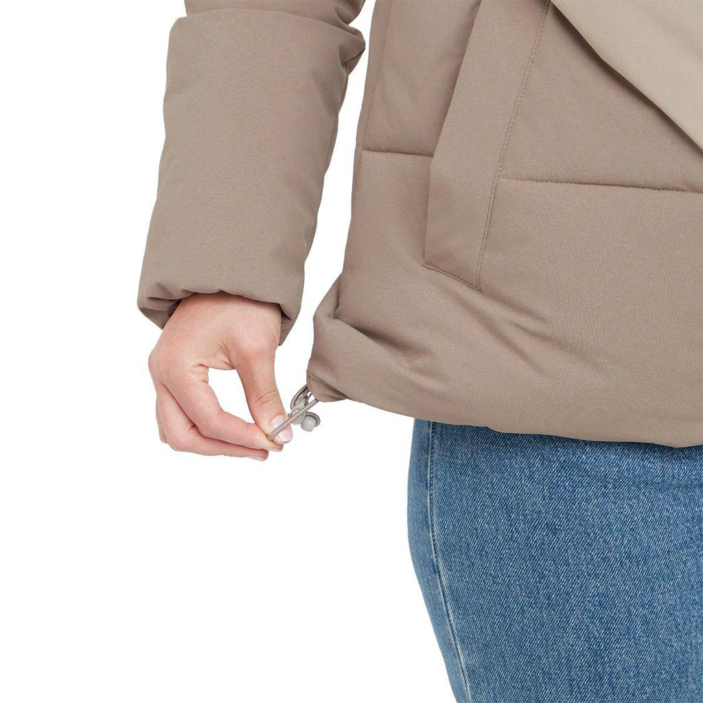 Women's Rose Baffle Jacket - Cream