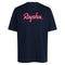 Men's Cotton Large Logo T-Shirt - Navy/ Pink