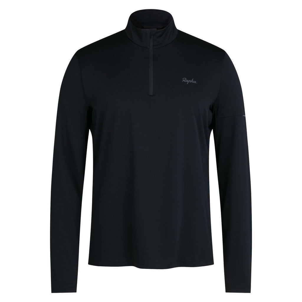 Men's Active Knit Long-Sleeve 1/2 Zip - Black