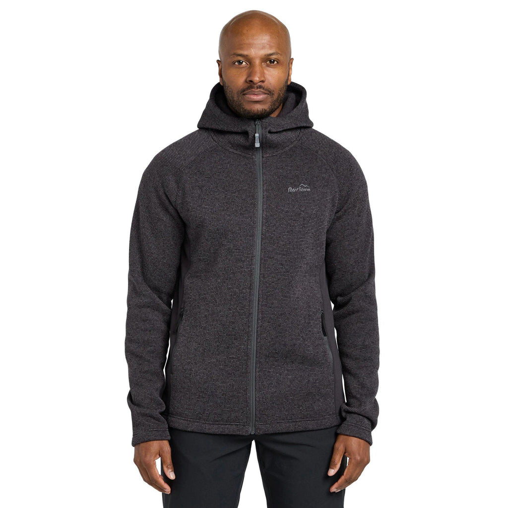 Men's Atlas Textured Full Zip Fleece - Grey