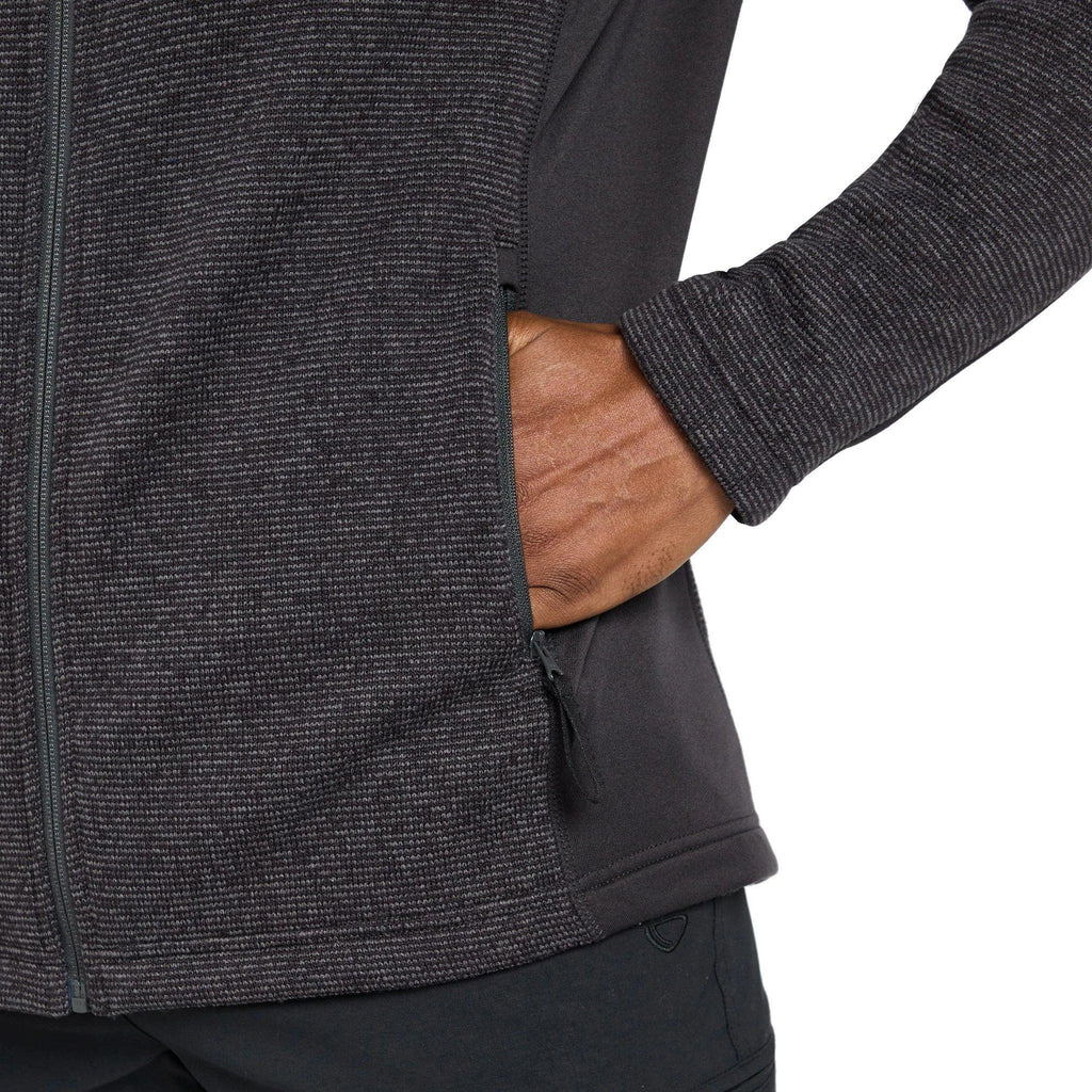 Men's Atlas Textured Full Zip Fleece - Grey