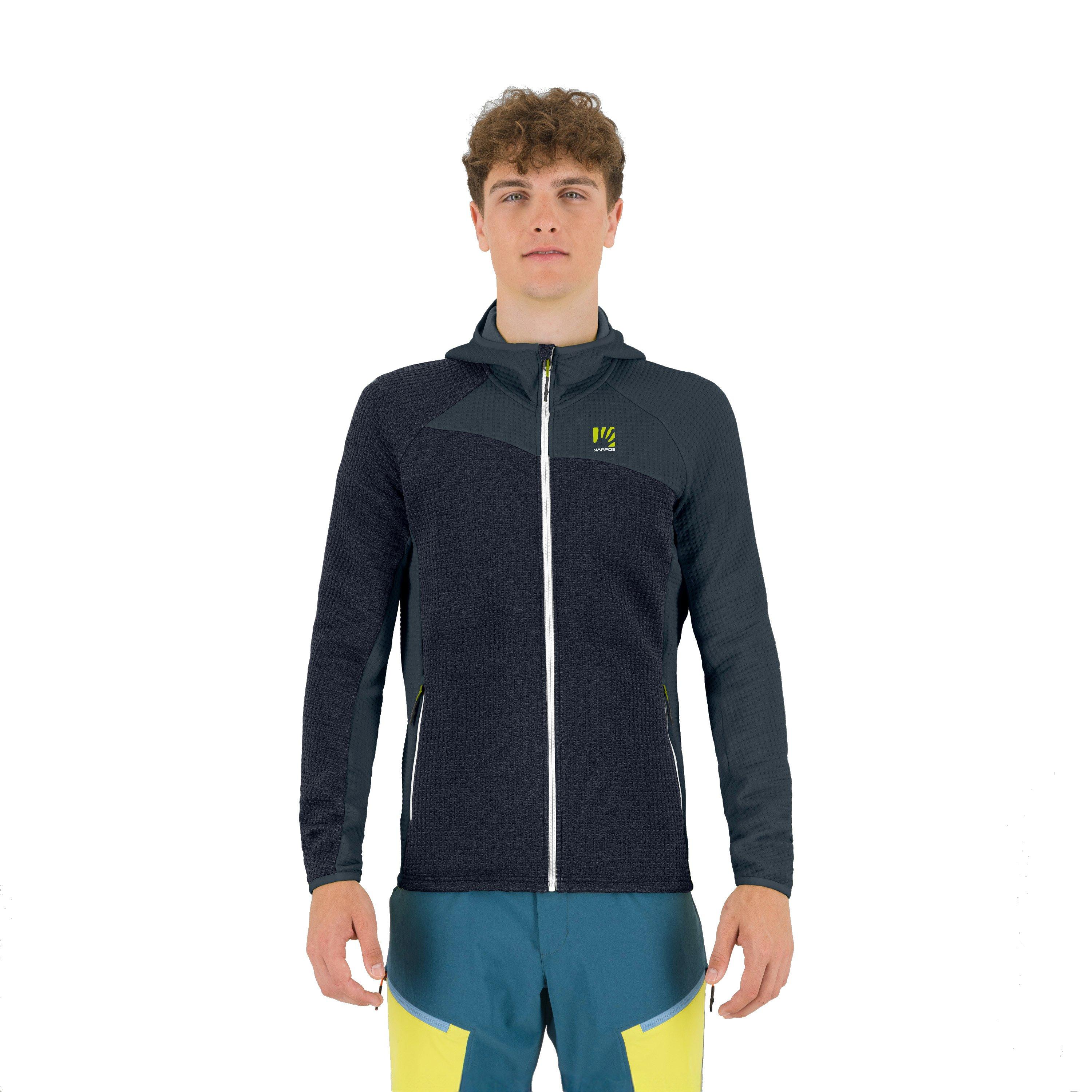 Men's Averau Full Zip Hoodie Fleece - Navy