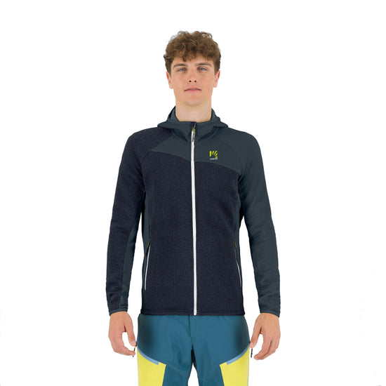 Men's Averau Full Zip Hoodie Fleece - Navy