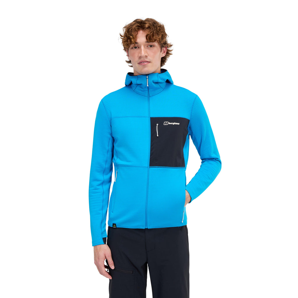 Men's Ridge-Hiker Hooded Jacket - Blue / Black