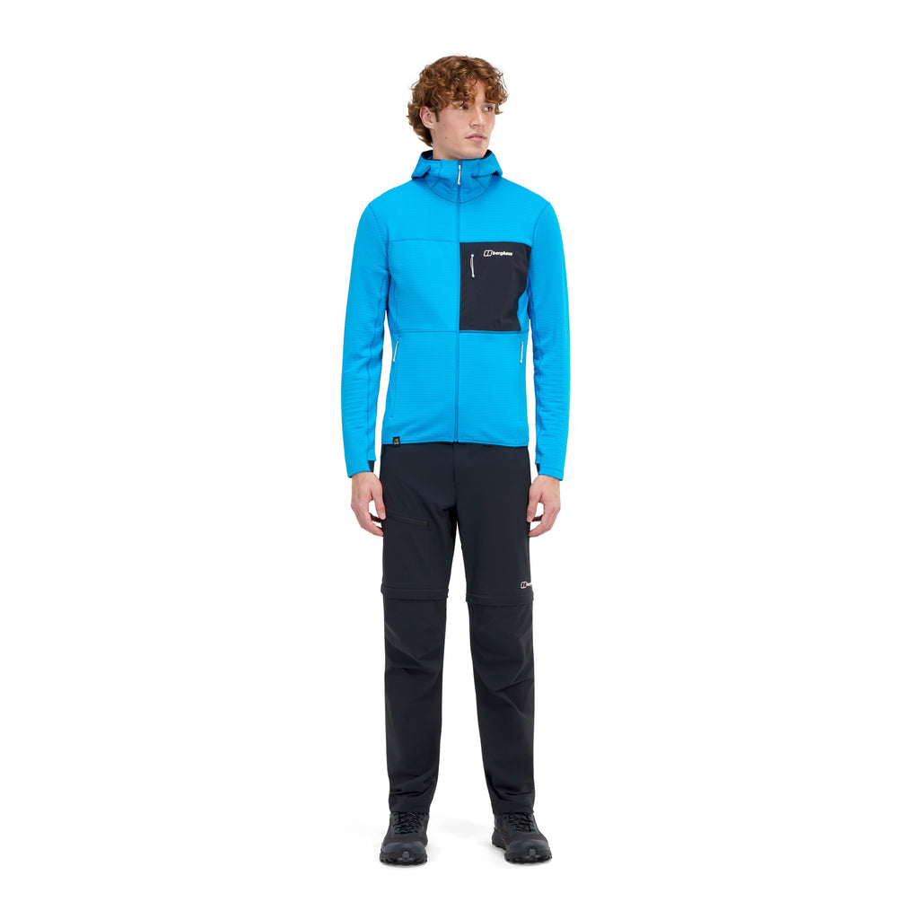 Men's Ridge-Hiker Hooded Jacket - Blue / Black