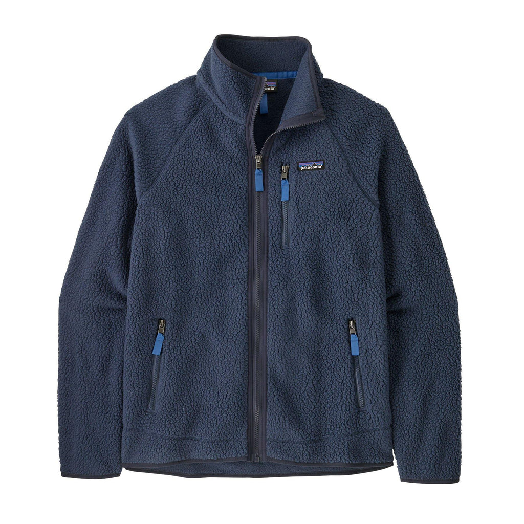 Men's Retro Pile Fleece Jacket - Navy / Blue