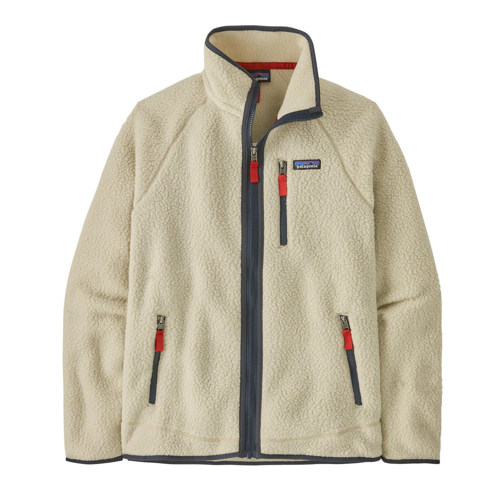 Men's Retro Pile Fleece Jacket - Neutral / Navy