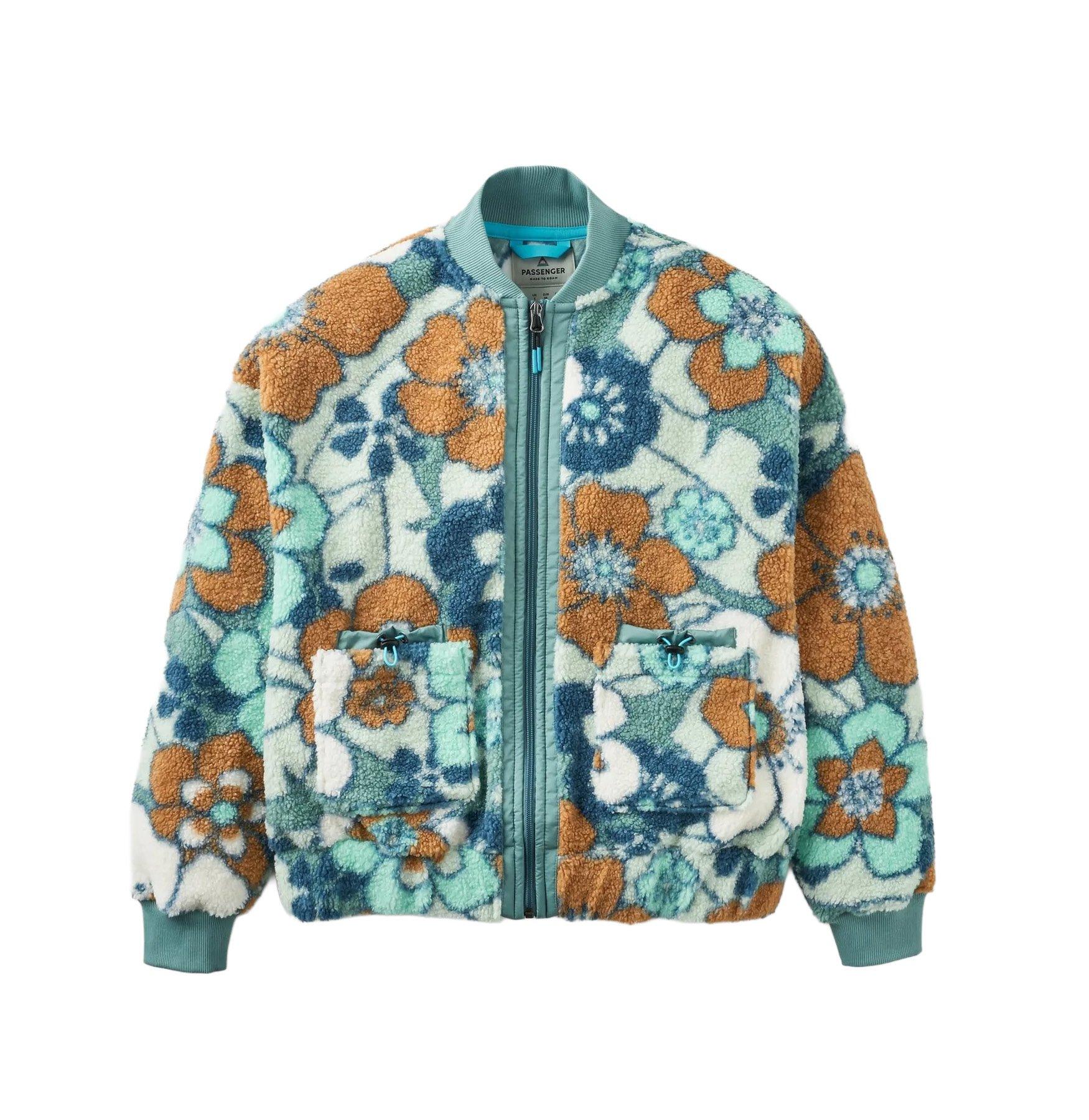 Women's Lucia Full Zip Fleece - Blue / Orange