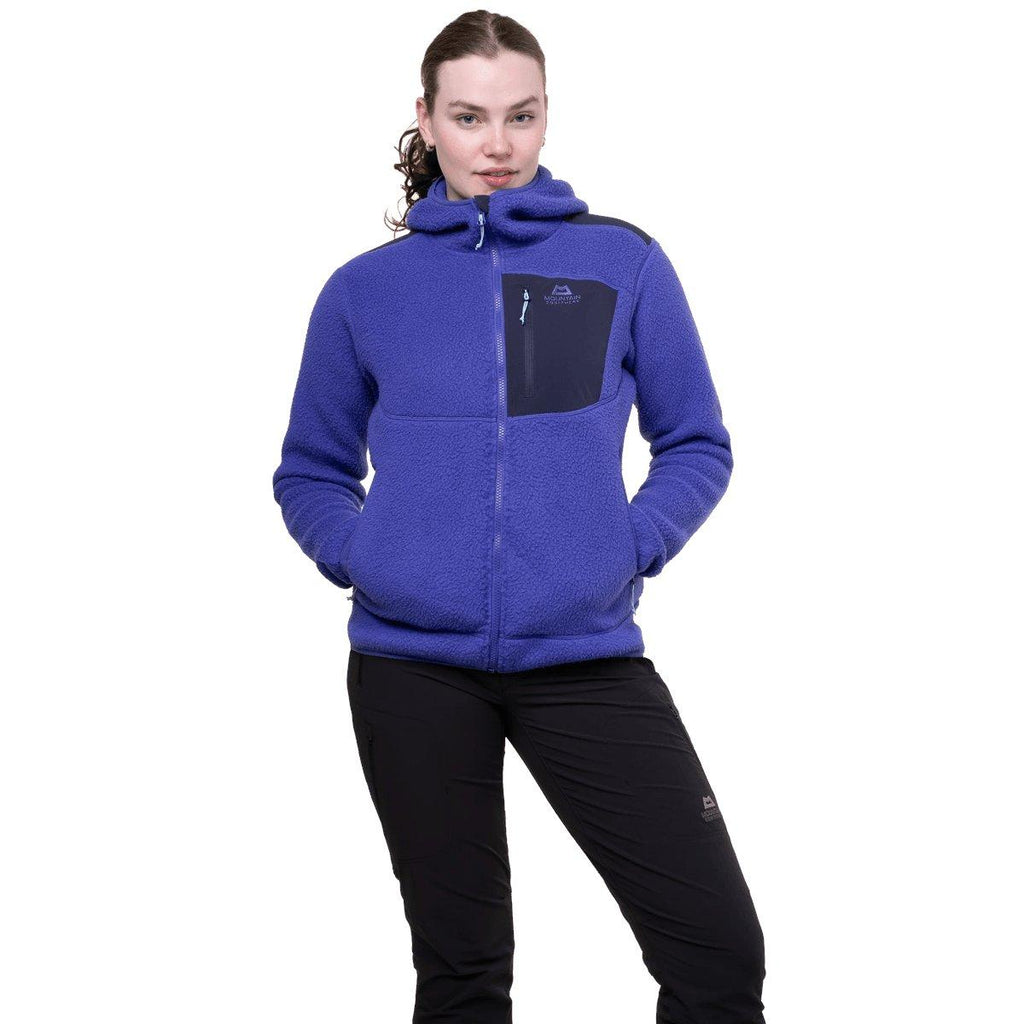 Women's Highpile Hooded Jacket - Purple