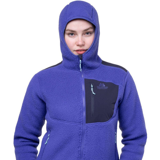 Women's Highpile Hooded Jacket - Purple